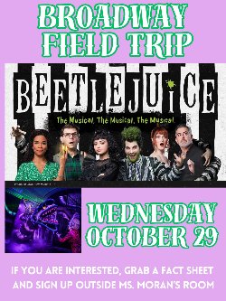 Broadway Trip to see Beetlejuice 